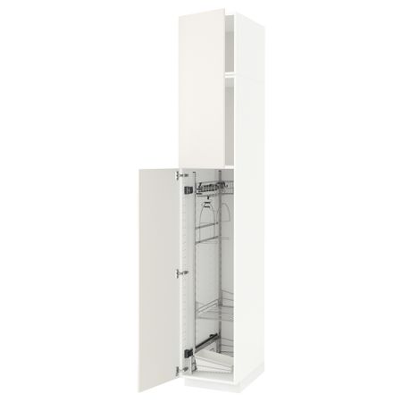 Высокий шкаф с отделением для аксессуаров для уборки IKEA METOD МЕТОД 394.580.12