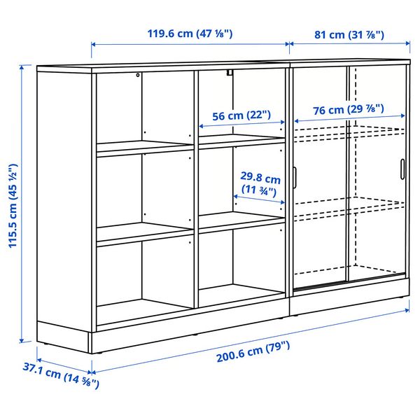 IKEA, дополнительный ракурс - схема-чертеж с размерами