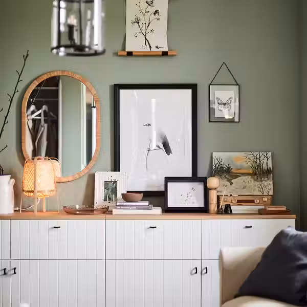 SUTTERVIKEN Фронтальная панель ящика - белый 60x26 см - схема-чертеж с размерами