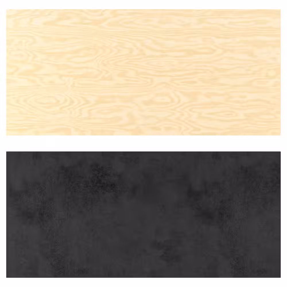 LYSEKIL Настенная панель - двусторонний чёрный/под фанеру 119.6x55 см - фото 1