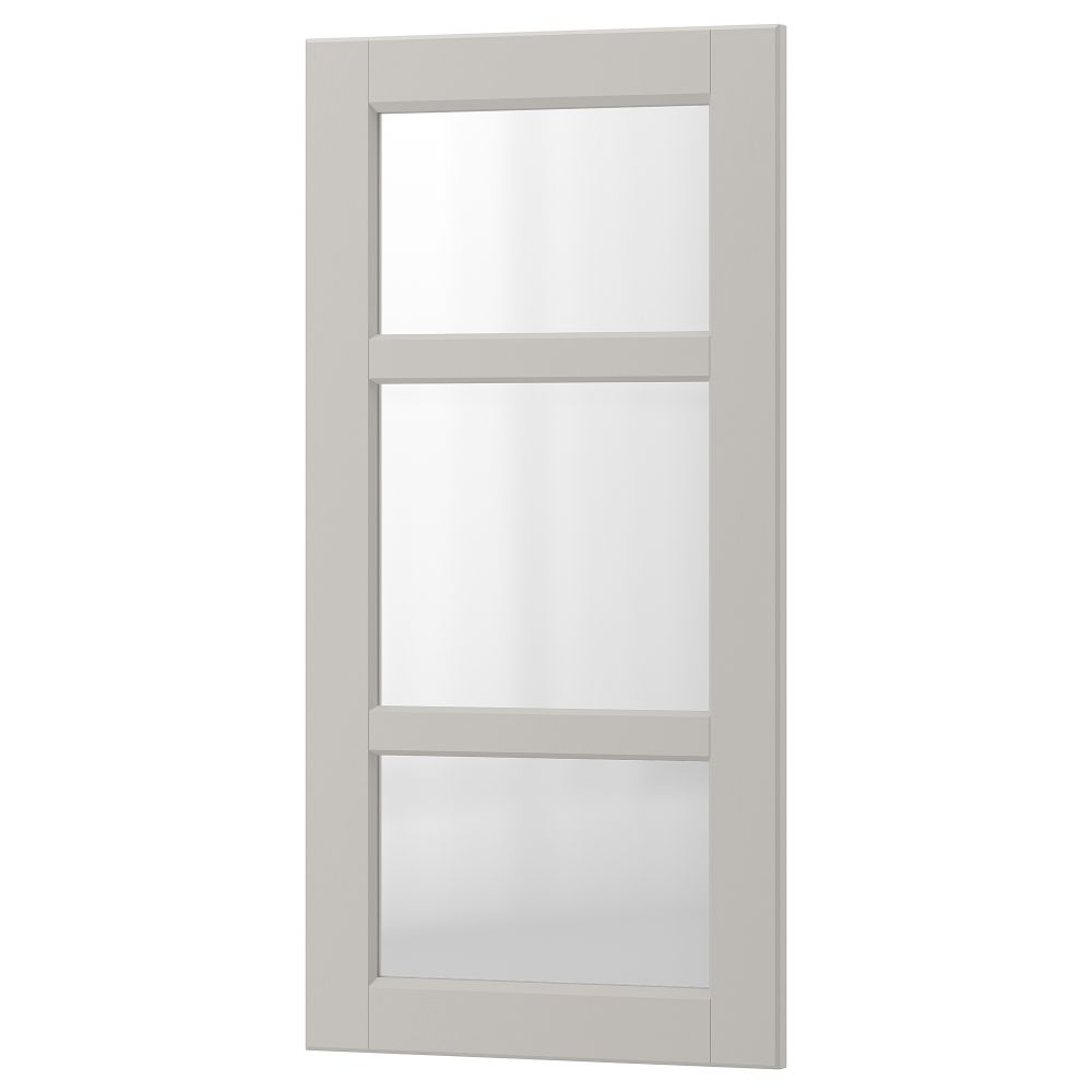 Стеклянная дверь ЛЕРХЮТТАН, светло-серый - схема-чертеж с размерами