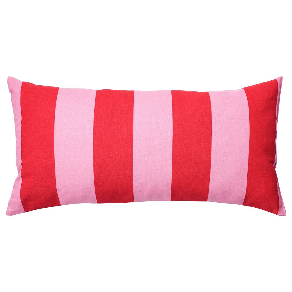 Подушка, розовый-красный/в полоску 30x58 см IKEA SARAKAJSA САРАКАЙСА 404.728.04 - фото 1