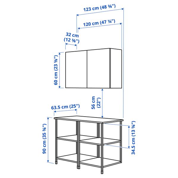 IKEA, дополнительный ракурс - схема-чертеж с размерами