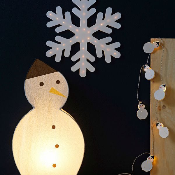 Светодиодное настольное украшение, снеговик IKEA СТРОЛА 604.440.61 - схема-чертеж с размерами