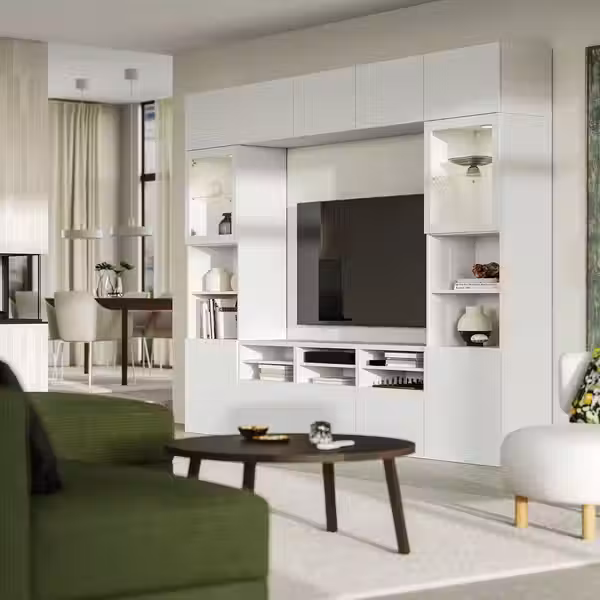 BESTÅ Комбинация для ТВ/стеклянные дверцы - фото 2