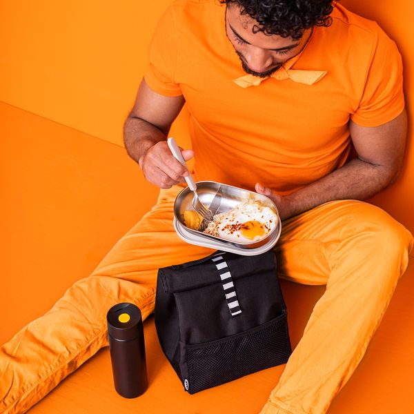 Контейнер с крышкой и разделителем, нержавеющая сталь, бежевый, 0.7 л IKEA HALVVARM ХАЛЬВВАРМ 204.972.21 - фото 19