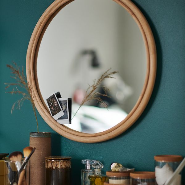 Зеркало, ротанг 50 см IKEA HINDÅS ХИНДОС 104.691.53 - фото 4