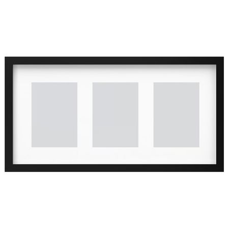 RÖDALM РЁДАЛЬМ Рама для 3 картин - чёрный 55x28 см