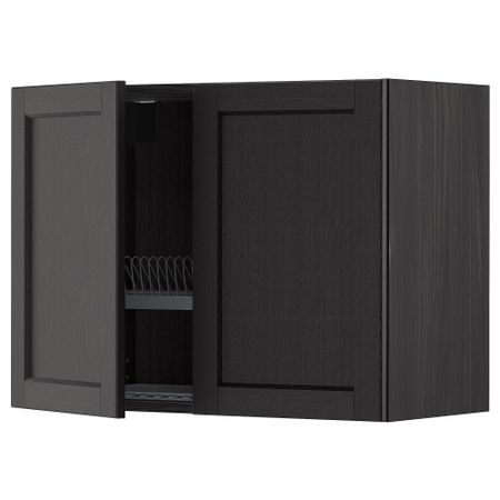 Навесной шкаф с сушилкой, 2 дверцы, 80x60 cm IKEA METOD МЕТОД 594.680.53