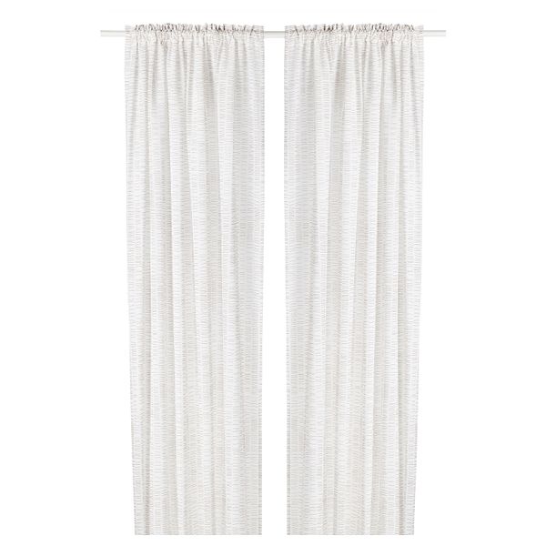 Гардины, 2 шт., белый, бежевый 145x300 см IKEA KLÖVERALM КЛЁВЕРАЛЬМ 504.907.32 - фото 1