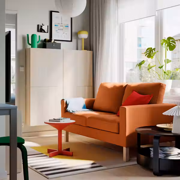 SALTSJÖBADEN САЛТСЁБАДЕН 2-местный диван - Tonerud красно-коричневый - фото 2