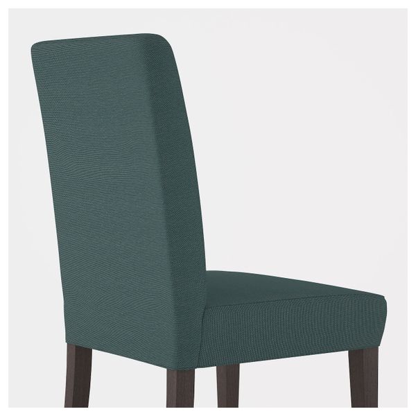 Стул, темно-коричневый, Финнста бирюзовый IKEA ХЕНРИКСДАЛЬ 992.272.69 - фото 5