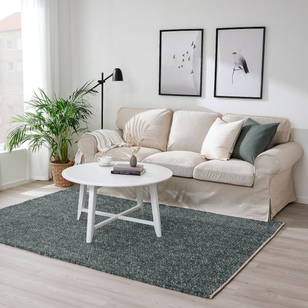 Ковер безворсовый, ручная работа темно-зеленый 170x240 см IKEA AVSKILDRA АВСКИЛДРА 705.125.73 - схема-чертеж с размерами