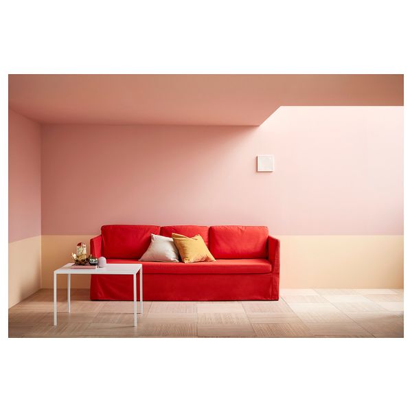 Журнальный стол/2-сторон столешница, белый/серый, 75x60x50 см IKEA НИБОДА 403.479.33 - фото 7