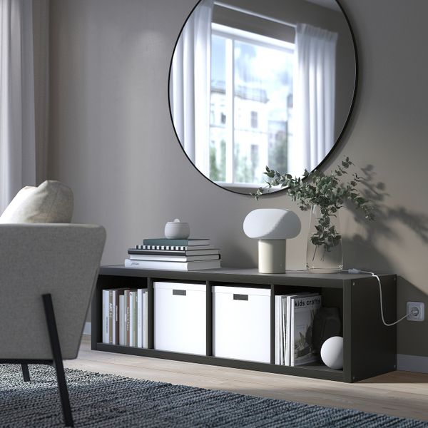 Стеллаж, черно-коричневый 42x147 см IKEA KALLAX КАЛЛАКС 103.795.72 - фото 2