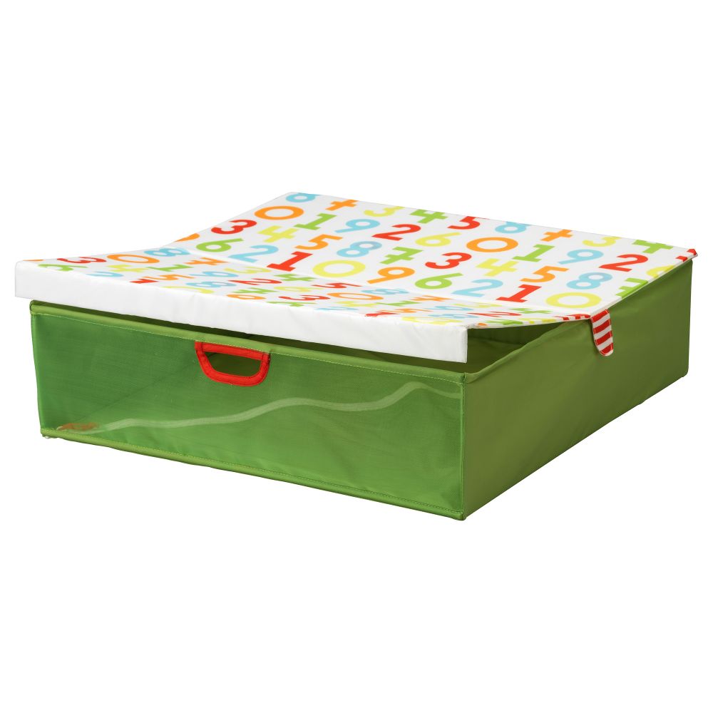 Ящик кроватный КУСИНЕР, зеленый (58x58 см) - фото 1