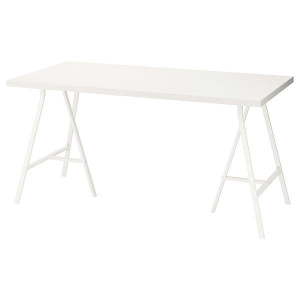 Стол, белый 150x75 см IKEA LINNMON ЛИННМОН / LERBERG ЛЕРБЕРГ 592.793.64 - схема-чертеж с размерами