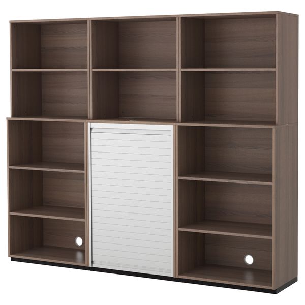 Комбинация для хранения ГАЛАНТ, серый (240x200 см) - схема-чертеж с размерами