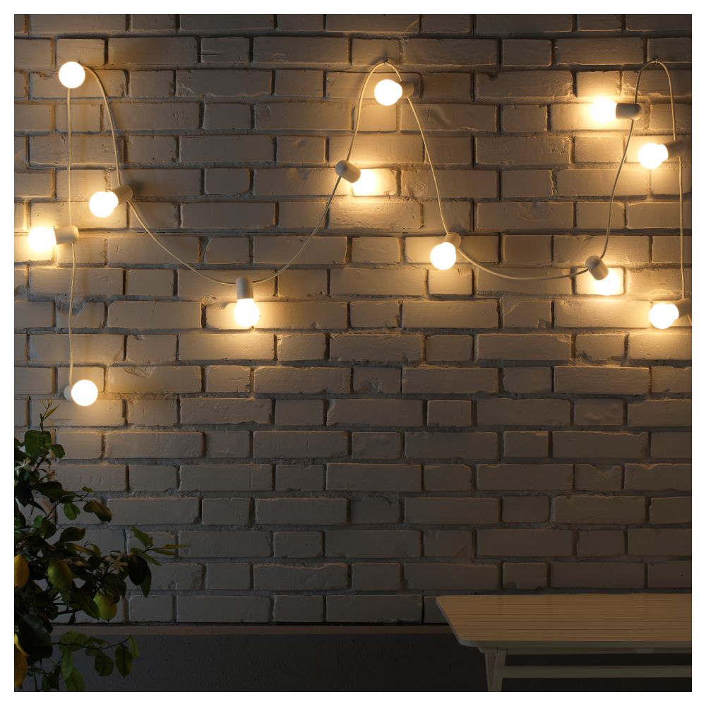 Гирлянда, 12 светодиодов СТРОЛА, д/дома/улицы, матовый - фото 1