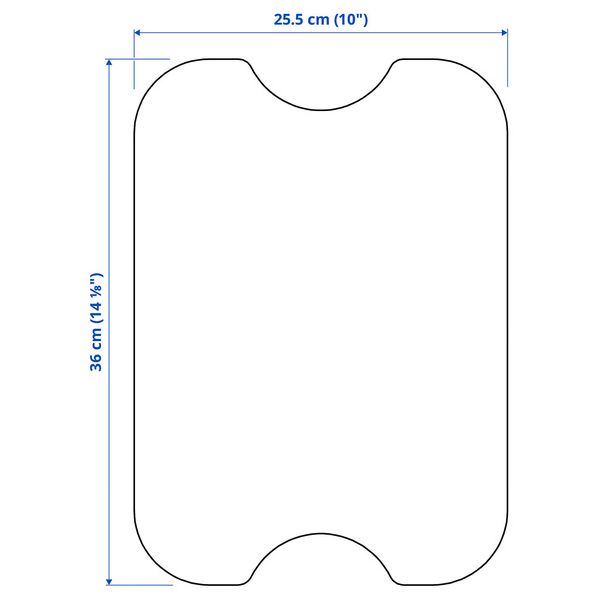 IKEA, дополнительный ракурс - схема-чертеж с размерами
