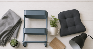 Подборка товаров IKEA Family май 2026 — стильная раскладка домашних аксессуаров на светлом столе