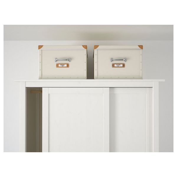 Коробка с крышкой ФЬЕЛЛА, белый с оттенком (40x56x28 см) - фото 2