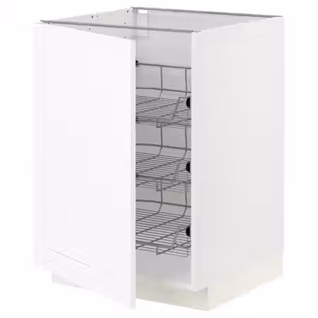 METOD Напольный шкаф/проволочные корзины