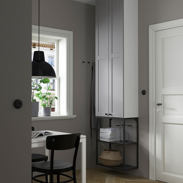Комбинация для хранения, антрацит, серый каркас, 60x32x255 см IKEA BEGIVENHET БЕГИВЕНХЕТ 595.479.13 - фото 3