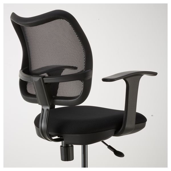 Рабочее кресло на колесах ОДФИН, черный - фото 3