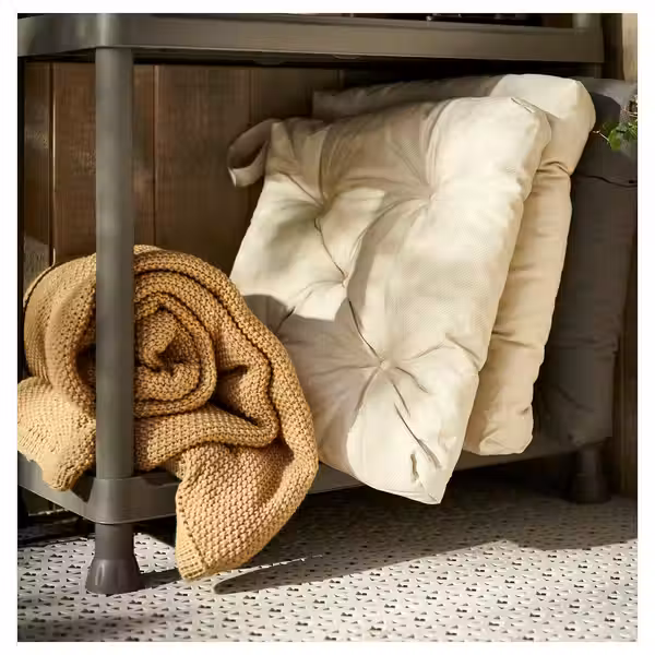 MALINDA Подушка на стул - светло-бежевый 40/35x38x7 см - фото 7