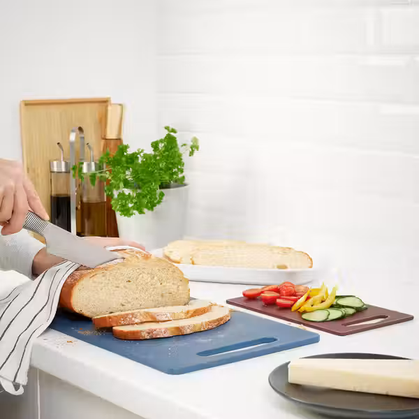 BERGTUNGA Разделочная доска, 2 шт. - темно-синий/красный - фото 2