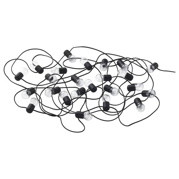 Гирлянда, 24 светодиода, для помещений черный IKEA BLÖTSNÖ БЛОТСНО 204.211.46 - фото 1