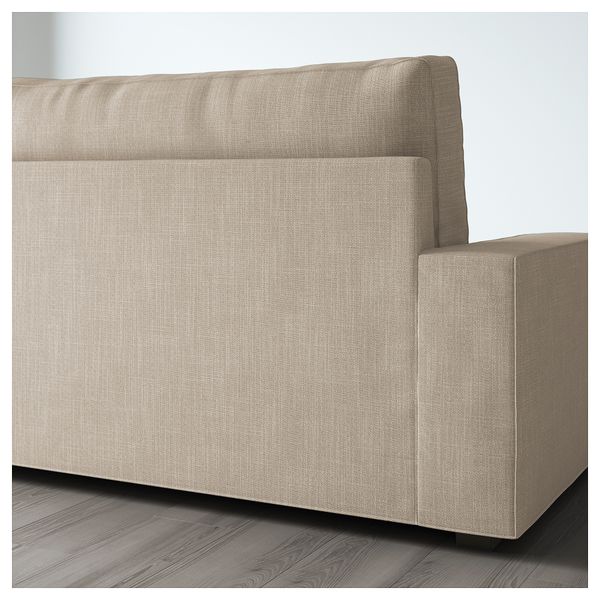 2-местный диван-кровать ВИЛАСУНД, Хилларед бежевый - схема-чертеж с размерами