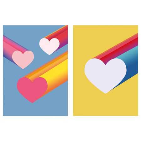 Постер БИЛЬД, Сердца III (50x70 см)