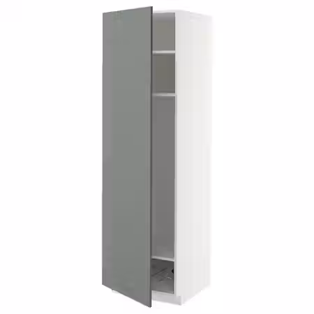 METOD Выс шкаф с полками/проволоч корзин