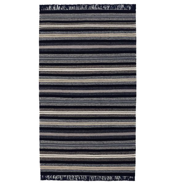 Ковер безворсовый, темно-синий 90x155 см IKEA RÅVAROR РОВАРОР 604.545.78 - фото 1