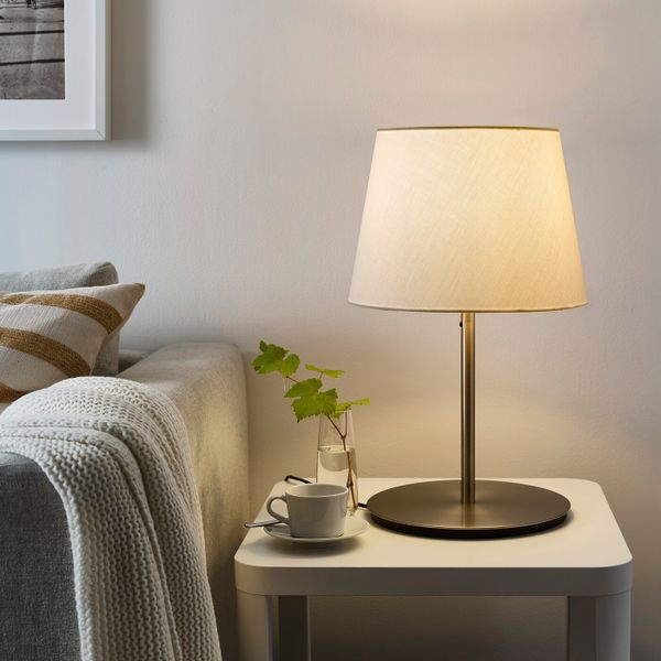 Основание настольной лампы, никелированный 38 см IKEA SKAFTET СКАФТЕТ 704.054.41 - фото 3