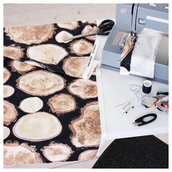 Отрез ткани, коричневый, 150x300 см IKEA FHATTEFJÄLL ХАТТЕФЬЕЛЛЬTÄTÖRT 305.798.48 - фото 2