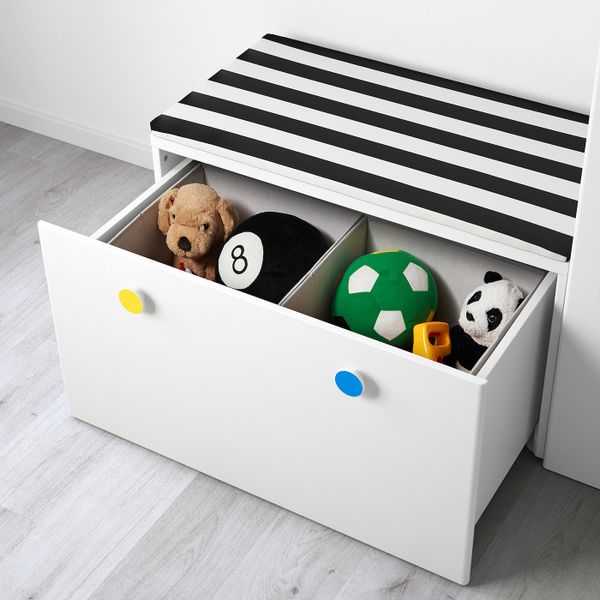 Комбинация для хранения со скамьей, белый 300x50x128 см IKEA СТУВА / ФОЛЬЯ 292.751.26 - фото 3