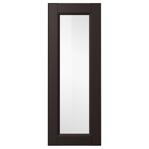 Стеклянная дверь ЛАКСАРБИ, черно-коричневый - схема-чертеж с размерами