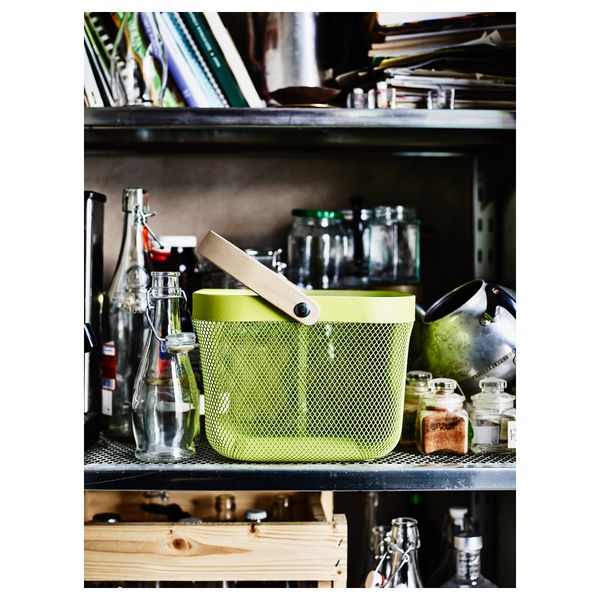 Корзина РИСАТОРП, зеленый (25x26x18 см) - фото 3