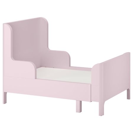 Раздвижная кровать, светло-розовый 80x200 см IKEA BUSUNGE БУСУНГЕ 604.598.30