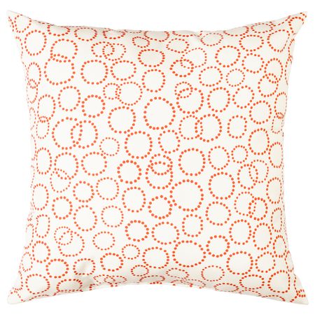 Подушка ТРЭДАСТЕР, белый, оранжевый (35x35 см)