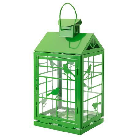 Фонарь для формовой свечи РАПТ, д/дома/улицы зеленый (46 см)