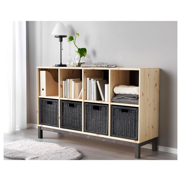 Корзина БРАНЭС, темно-серый (32x34x32 см) - схема-чертеж с размерами