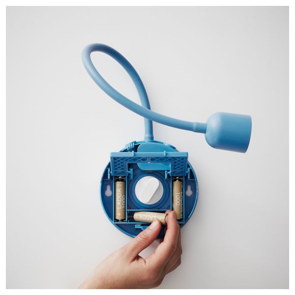 Бра, светодиодный БЛОВИК, с батарейным питанием синий - схема-чертеж с размерами