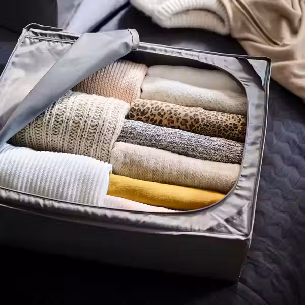 SKUBB Сумка для хранения - темно-серый 43x53x19 см - схема-чертеж с размерами