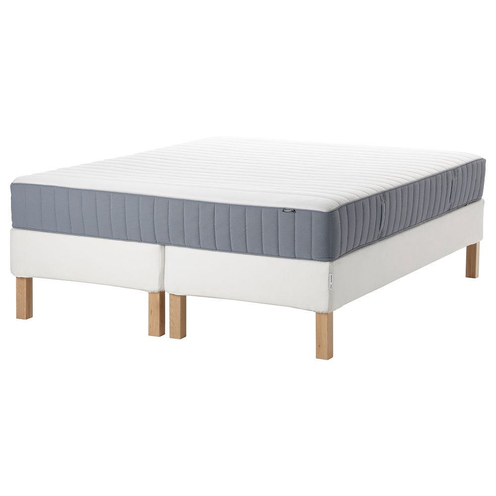 Тахта, 180x200 см, белый, жесткий голубой IKEA ESPEVÄR, VALEVÅG 493.897.54 - фото 1