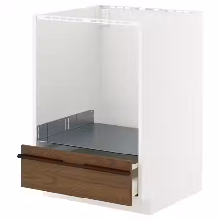 METOD / MAXIMERA Напольный шкаф д/духовки, с ящиком