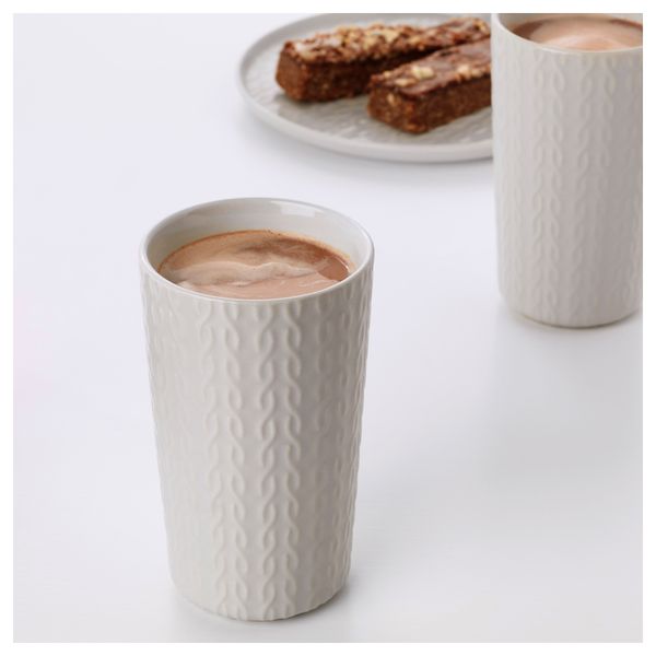 Стакан ВИНТЕР 2017, узор «плетение», светло-серый (35 сл) - схема-чертеж с размерами